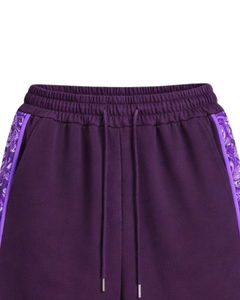Shorts de basketball pour hommes violet foncé et violet clair, respirants, séchage rapide, pour sport, gym, entraînement, course à pied, athlétisme, personnalisables - Product Image 4