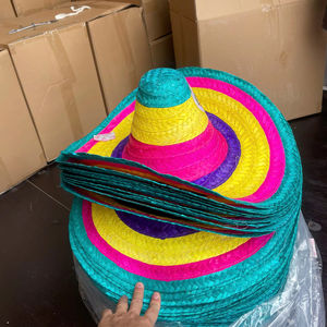 Sombreros de paja de ala ancha de 58 cm al por mayor de Vietnam para decoración de mesas en restaurantes, eventos, bodas, fiestas y bares de tacos. - Product Image 4