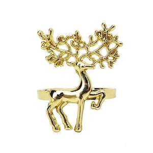 Elegant Metal Napkin Rings for Dining Table Luxury Reusable Eco-Friendly Durable Customizable Table Decor for Wedding Party - Product Image 1