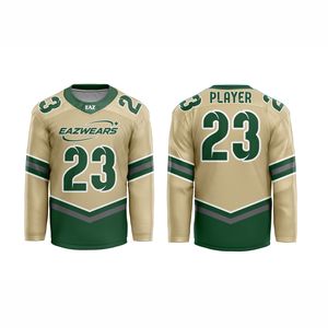 Camiseta de Hockey sobre Hielo Sublimada al por Mayor, Personalizada para Hombre, Transpirable, de Secado Rápido, Uniforme Deportivo Personalizado para Club - Product Image 1