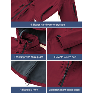 Veste Softshell Camouflage Unisexe en Gros – Chaude, Respirante, Imperméable, Coupe-Vent, Durable pour l'Extérieur et l'Hiver – Idéale pour la Randonnée - Product Image 3