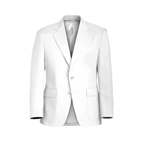 ZPB Blazer unisexe personnalisé avec logo, coupe ajustée, col en V, en coton, pour homme et femme, costume d'affaires, couleur personnalisée, tenue formelle - Product Image 1