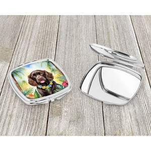 Boykin Spaniel Luau miroir de maquillage de voyage compact Portable pliant cadeau de conception de poche pour les femmes et les filles - Product Image 3