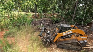 Heavy Duty Case Skid Steer Forestry Mulcher Attachment Hydraulic <b>Brush</b> Cutter Land Clearing Wood Chipping and <b>Vegetation</b> Control - Product Image 3