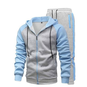 Traje de entrenamiento de poliéster 100% transpirable para hombre, personalizado OEM 2025, con cuello alto y media cremallera, para otoño - Product Image 2