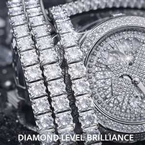 Collier Chaîne Tennis Luxe Iced Out – Argent Sterling 925 / Acier Inoxydable Diamant CZ Bijoux Hip Hop pour Hommes & Femmes 6mm CZ - Product Image 1