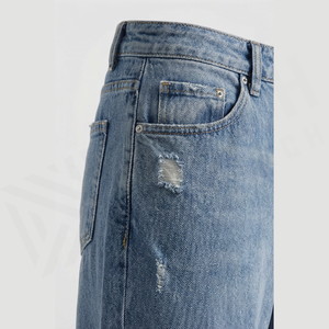 Nuevos Jeans de Corte Bootcut de Tiro Bajo Transpirables 2025 para Hombre, Jeans de Mezclilla de Corte Holgado, Celana Pria, Jeans Personalizados - Product Image 5