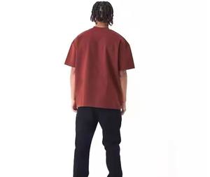 เสื้อยืดแขนสั้นสไตล์เรียบง่ายสำหรับฤดูร้อน ผ้าฝ้าย 100% ทรงหลวม ระบายอากาศได้ดี ผ้าถักด้านหน้า ป้องกันรอยยับ เหมาะสำหรับออกกำลังกาย ผู้ชาย - Product Image 6