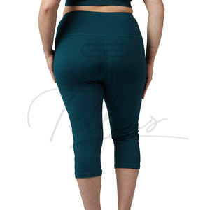 Wholesale Women High Waist Capri Leggings Tummy Control Stretch Yoga Workout Pants Custom Logo Fitness Activewear - Product Image 6