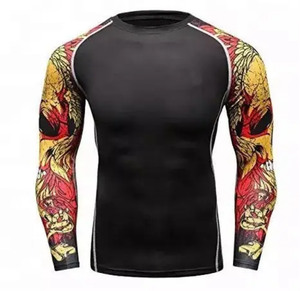Rashguard MMA de haute qualité, Rashguard personnalisé pour hommes, impression numérique, polyester/coton respirant, manches longues, Rashguards BJJ - Product Image 6