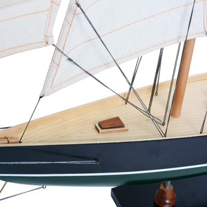 เรือใบจำลองเพนดุ๊ก งานแฮนด์เมด ทำจากไม้ ของตกแต่งเรือยอชท์ ของสะสม ของขวัญ ขนาด 67.31x12.7x77.98 ซม. - Product Image 5