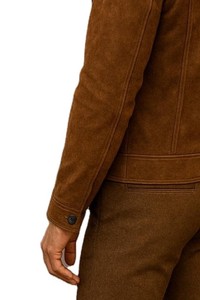 Chaqueta de Gamuza para Hombre, Prenda Exterior de Moda Urbana Premium, Duradera, Elegante, Servicio de Muestras de Fabricante OEM Disponible, Nueva - Product Image 3