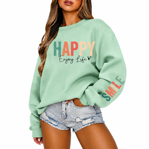 AVEN STAR INDUSTRIES Pull en molleton surdimensionné à col rond pour femme, style streetwear, écologique, respirant, anti-plis, séchage rapide - Product Image 1
