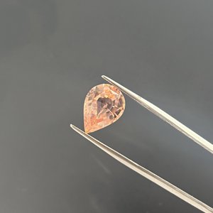 Lab Grown Pinkish peach Morganite Pear shape AAA Quality Loose Gemstone Price all shapes created corundum sapphire - Product Image 4