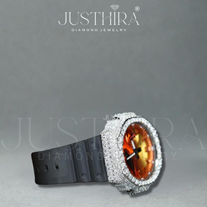 Reloj G-Shock con Bisel de Diamantes Grandes y Esfera Bicolor VVS de Moissanita, Reloj de Pulsera de Moda Premium con Diamantes, al Precio Más Bajo y Mejor de la Historia - Product Image 6