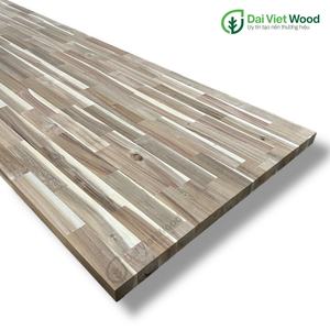 Plancher en bois massif, contreplaqué, panneaux muraux en bois d'acacia à jointures en doigt d'argent - Product Image 5