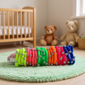 Bandas Elásticas Coloridas con Cuentas para el Cuidado y Peinado del Cabello de Bebés, Producto GOMA - Product Image 2