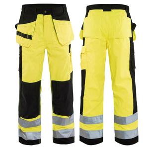 Ropa de trabajo de alta visibilidad, ropa de seguridad ligera y duradera, pantalones resistentes, pantalones de trabajo con múltiples bolsillos personalizados, chaqueta de trabajo - Product Image 3