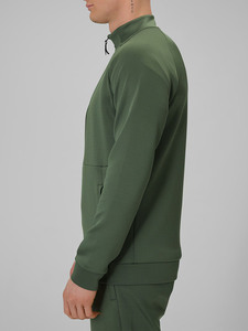 <b>Men</b>’s Half Zip Performance Tracksuit Set Premium Olive Green Activewear for <b>Men</b> <b>Slim</b> <b>Fit</b> Athletic <b>Jogger</b> Set Breathable Gym - Product Image 1