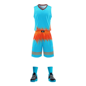 Ensemble de sport unisexe pour adolescents et enfants, tenue de basketball garçons et filles, débardeur et short en maille d'été à séchage rapide, imprimé sur le devant - Product Image 4