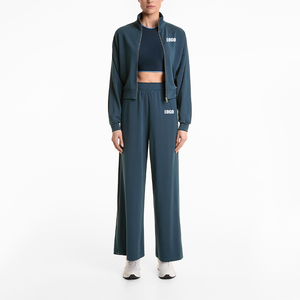Ensemble de survêtement d'hiver à capuche pour femme, jogging d'extérieur, vêtements de sport en spandex, sweat à capuche et pantalon, fabricant - Product Image 6