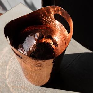 Cubo de Hielo de Aluminio Fundido de Doble Pared para Bar y Botellas de Vino, Cubo de Hielo Metálico para Champán con Asa de Anillo y Base - Product Image 5