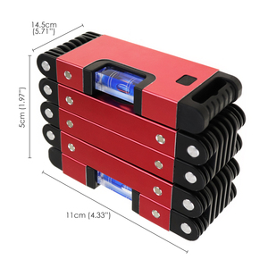 Regla de Nivel de Burbuja Plegable de Alta Calidad de 28 Pulgadas con Imán, Medición de 180 Grados, Herramienta para Carpintería - Product Image 2