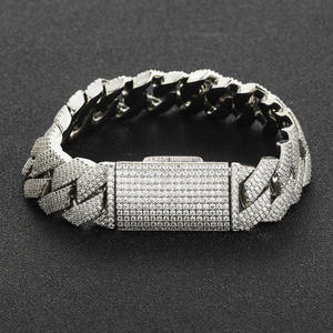 Cadena Cubana de Lujo con Diamantes Moissanite Estilo Hip Hop para Hombre y Mujer, en Plata de Ley 925, Disponible al Mejor Precio - Product Image 3