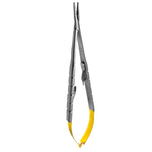 Micro-agrandisseur manuel TC Castroviejo en acier inoxydable à pointe dorée, instrument de suture chirurgical à verrouillage, outil microchirurgical OEM - Product Image 5