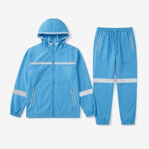 Chaqueta Deportiva Azul Marino Personalizada, Traje Deportivo Transpirable de Tela Taslan de 160 GSM para Entrenamiento al Aire Libre y Jogging - Product Image 5