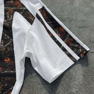 Nouveaux T-shirts Camouflage de Haute Qualité en Coton à Col Rond Imprimé, Coupe Ample et Épaules Tombantes, Grammage Lourd - Product Image 4