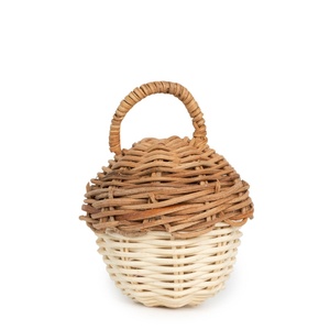 Sonajero de ratán natural para bebés, juguete mordedor hecho a mano, ecológico, para recién nacidos. - Product Image 5
