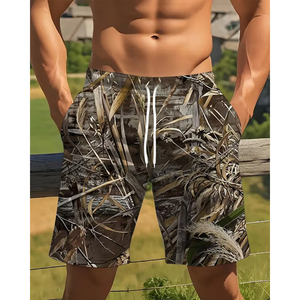 Short de basketball personnalisé avec logo camouflage, en polyester de haute qualité, imprimé par sublimation, entrejambe de 5 pouces, double couche, en maille, coupe-vent pour homme - Product Image 5