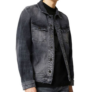 Veste en jean pour homme de haute qualité, style décontracté, coupe confortable, durable, respirante, coupe-vent, pour l'hiver et le quotidien - Product Image 3