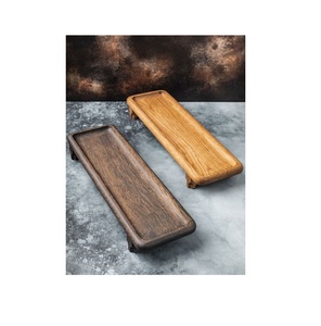 Mango wooden rectangular <b>tray</b> for serving <b>snacks</b> drinks breakfast stylish durable kitchen dining home decor accessory - Product Image 1
