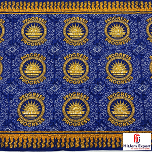 Tissu en coton 100% imprimé africain sur mesure en gros, Ankara Kitenge pour les églises, les écoles, les ONG, les événements, les campagnes, en vrac, OEM - Product Image 2