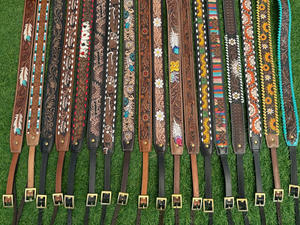 New Stylish & Comfortable Durable & Adjustable Hand Tooled Genuine <b>Leather</b> <b>Camera</b> <b>Strap</b> for Professional DSLR Photographers - Product Image 6