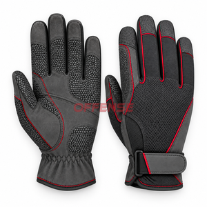 Gants d'équitation confortables avec panneaux flexibles, fermetures sécurisées au poignet et paumes durables pour les cavaliers amateurs. - Product Image 5