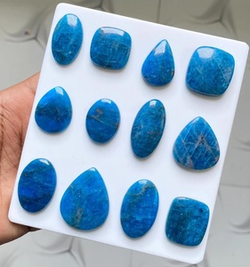 Apatite bleu océan néon, pierre précieuse en vrac, cabochon - Product Image 1