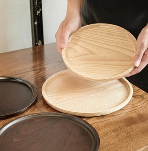 ถาดเสิร์ฟอาหารทำมือจากไม้โอ๊คและไม้แอช เกรดเชิงพาณิชย์ ปลอดภัยสำหรับอาหาร สไตล์เรียบง่าย ใช้งานได้หลากหลาย เป็นมิตรกับสิ่งแวดล้อม ใช้งานง่าย - Product Image 1