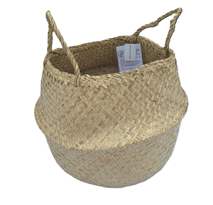 Cesta de paja natural con asa de la empresa Hien Luong - Product Image 3