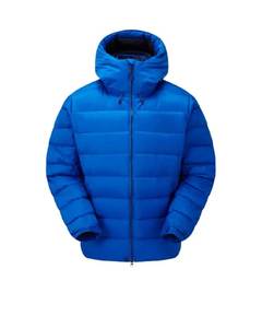 Veste matelassée bleue à capuche pour homme, alternative au duvet, fermeture éclair, légère, coupe régulière, pour l'hiver - Product Image 1