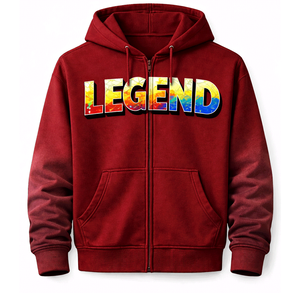 Sudaderas con capucha para hombre, con cremallera, de algodón y forro polar, estilo casual urbano, para venta al por mayor, suministro a granel, EE. UU. - Product Image 1