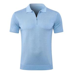Camisa Casual de Verano para Hombre, Diseño Sólido, Antiarrugas, Secado Rápido, Transpirable, Manga Corta, Color y Logotipo Personalizables, Tallas Grandes - Product Image 1