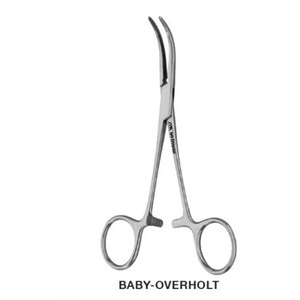 Pinces Overholt courbées de 13,5 cm pour dissection et chirurgie délicate, pince hémostatique pour bébés - Product Image 1