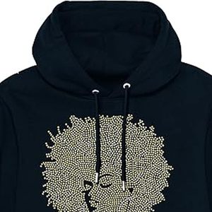 Hermosa Sudadera con Capucha Unisex Fleek con Pedrería, Negra, Informal, 100% Algodón, Felpa, Secado Rápido, Transpirable, con Bolsillo, Corte Regular, Logotipo Frontal - Product Image 5