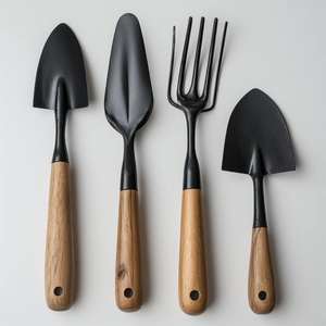 Kit completo de herramientas de jardinería con regadera, podadora, horquilla y paleta para mantenimiento exterior - Product Image 6