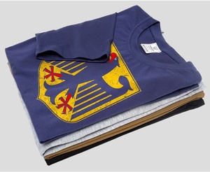 T-shirts personnalisés OEM pour hommes à col rond, en coton épais de haute qualité, avec impression de logo et broderie, en gros - Product Image 3