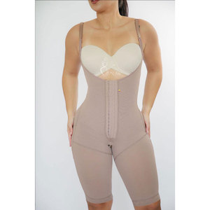 Faja longue à bretelles - Réf. Fajas Colombianas Melibelt Bodysuit à poitrine ouverte avec crochets périménisiers, gaine amincissante <span class=keywords><strong>pour</strong></span> femme, <span class=keywords><strong>ventre</strong></span> plat - Product Image 4