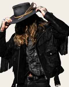 Premium Quality Western Fringe <b>Suede</b> Leather <b>Jacket</b> Stylish Cowboy Fashion Outerwear Manufacturer Wholesale Supply - Product Image 4